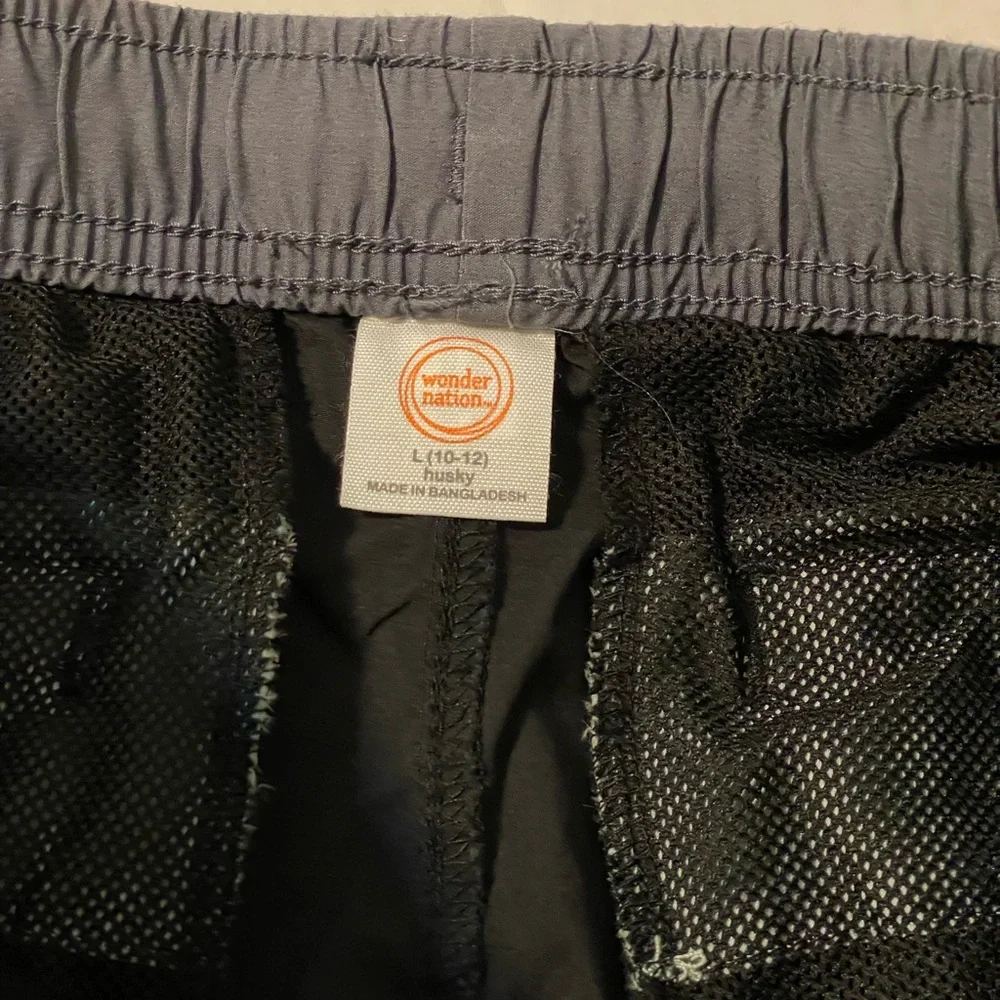 Wonder Nation Boys Swim Shorts Size L (10-12) Husky Pockets NEW